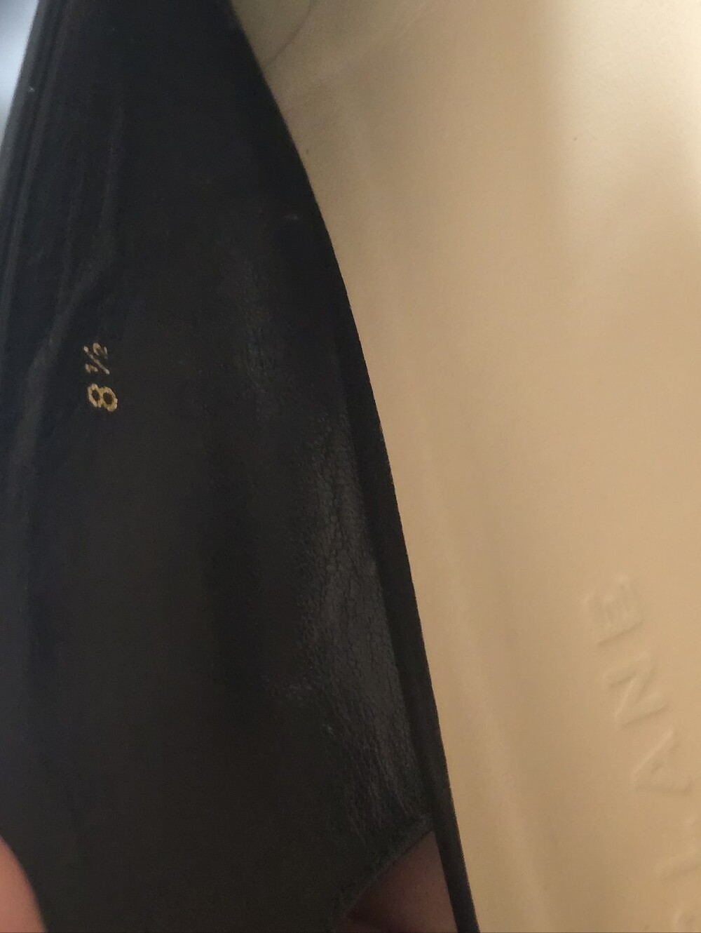 Everlane Black Leather Square Toe Ballet Flats - Picture 4 of 5